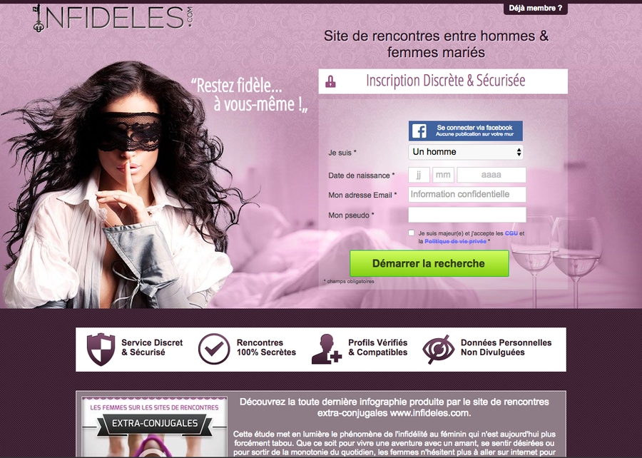 site de rencontres les infideles